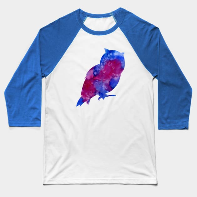 Owl Critter Baseball T-Shirt by Wright Art